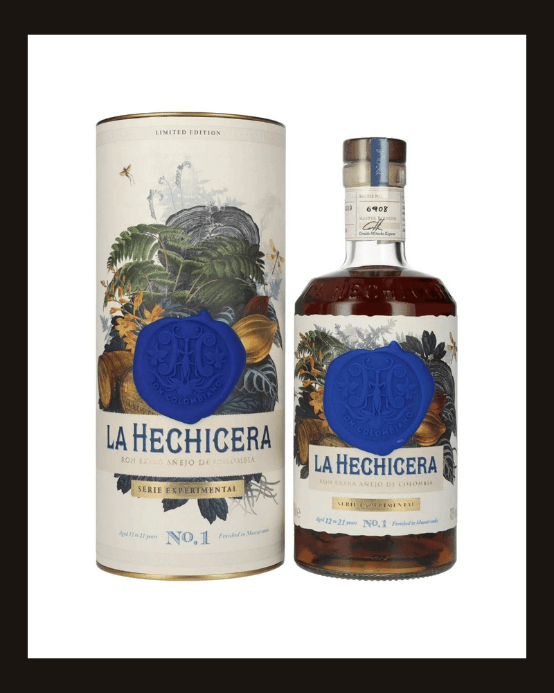 La Hechicera Experimental No.1 — botella y estuche